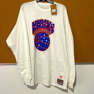 New York Knicks Mitchell and Ness long sleeve shirt